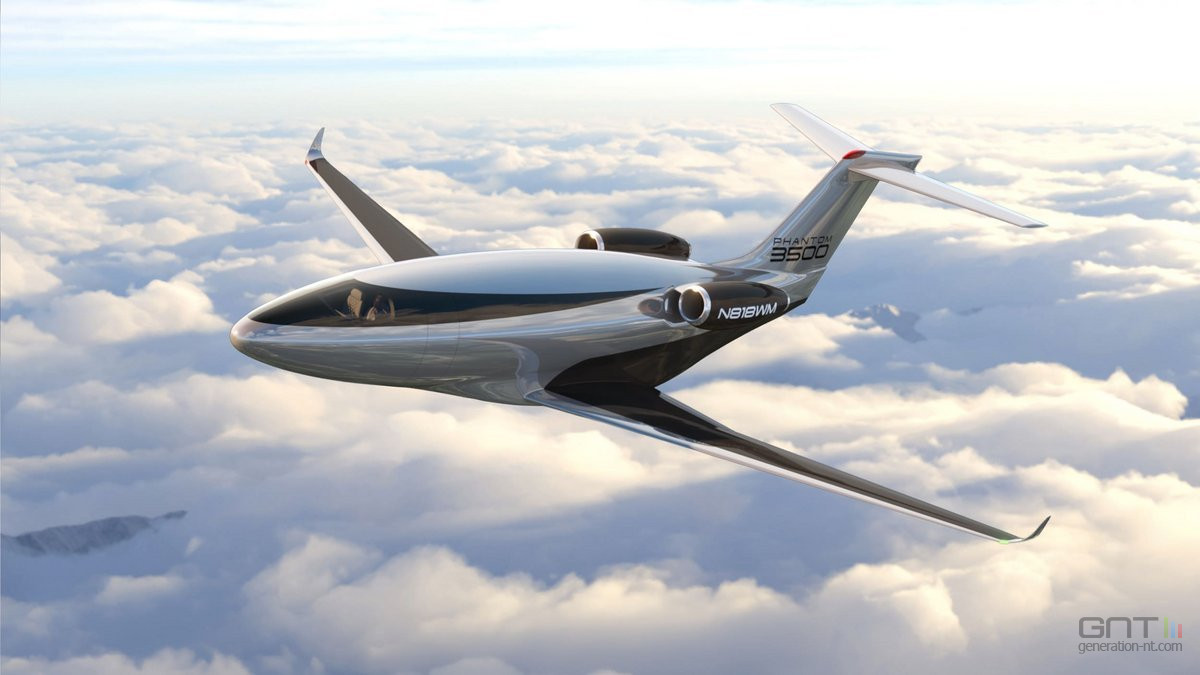 Phantom 3500 : le jet qui veut disrupter l'aviation privée comme Tesla l'a fait pour l'automobile.