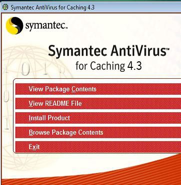 Symantec AntiVirus For Caching