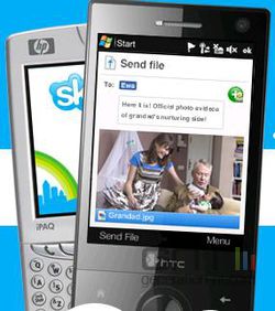 Skype Windows Mobile transfert fichiers