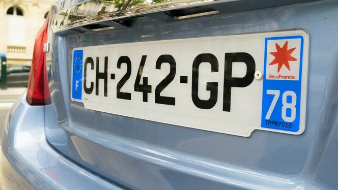 plaque d'immatriculation