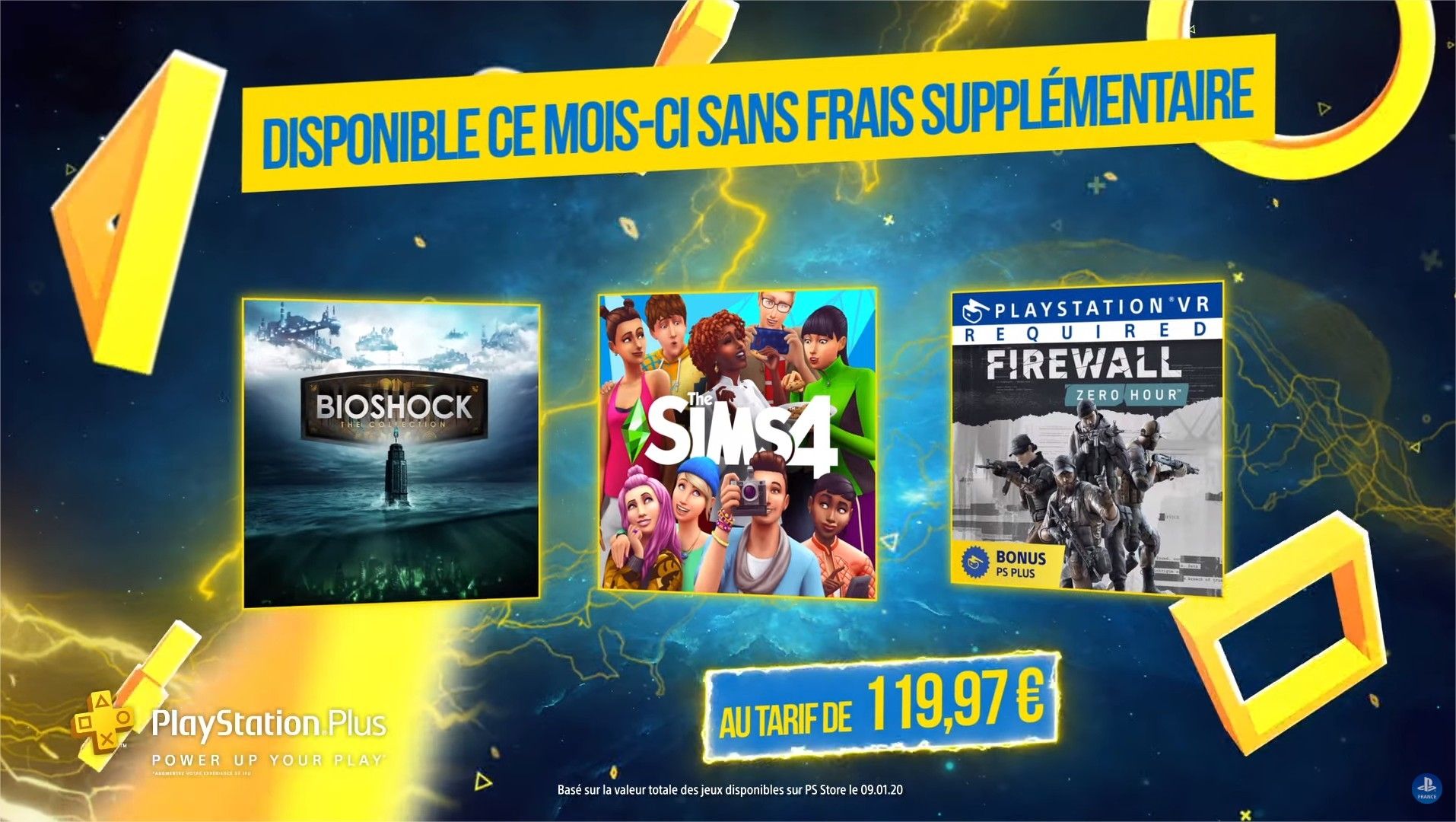 PlayStation Plus fÃ©vrier 2020 bioshock Sims 4