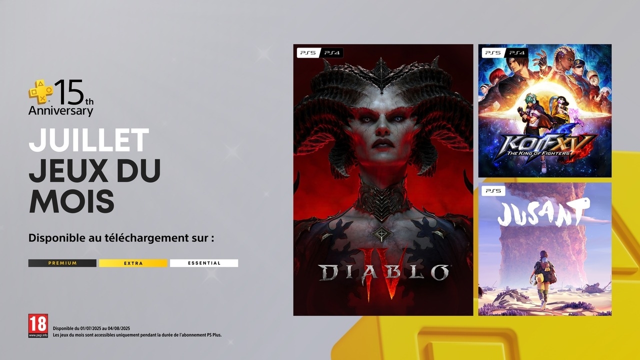 PlayStation Plus juillet 2025