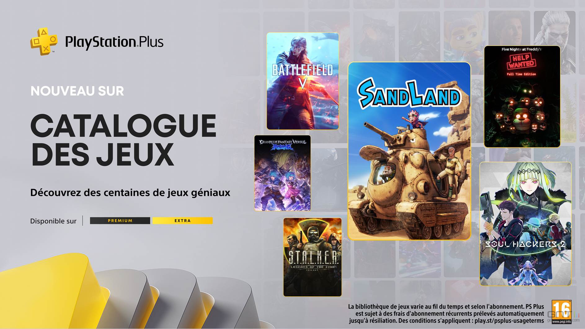 PS Plus Extra/Premium mai 2025 : Sand Land, STALKER et 7 autres jeux débarquent.