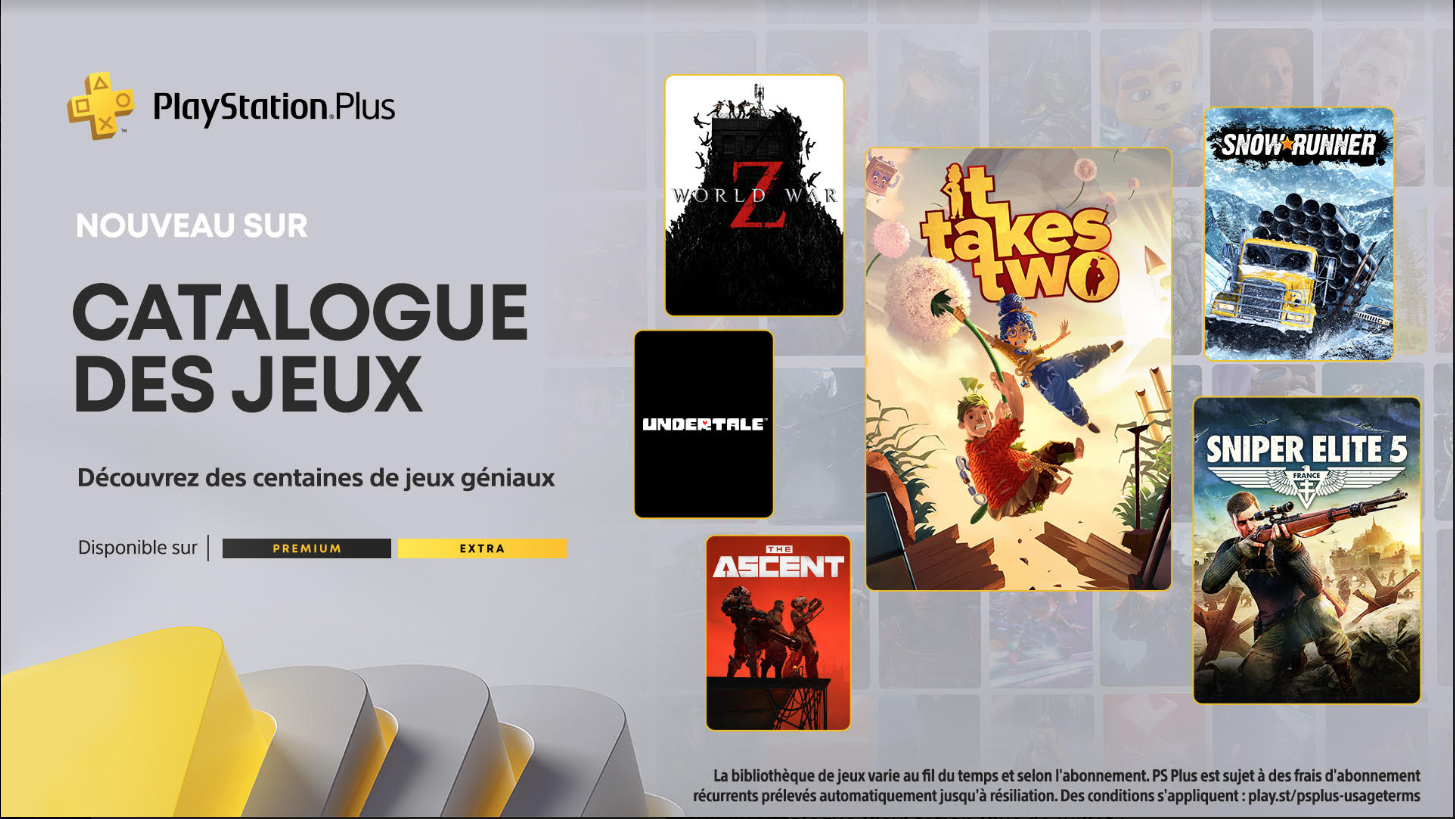 PlayStation Plus Premium Extra juillet 2023