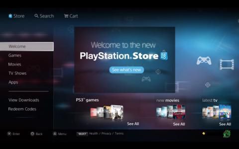 PlayStation Store - nouvelle interface