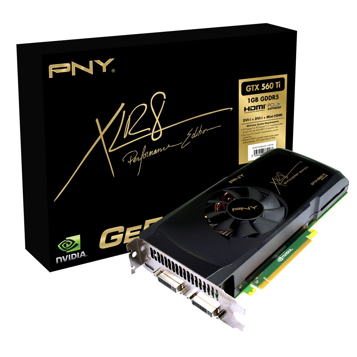 PNY GeForce GTX 560 Ti boÃ®te
