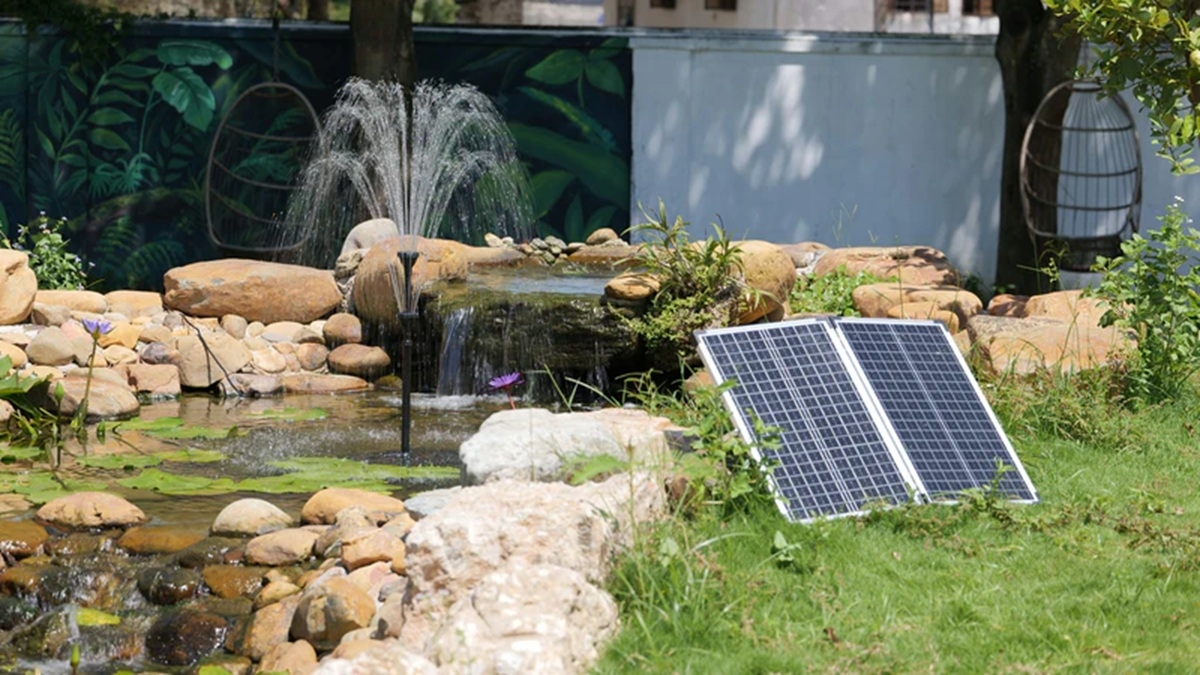 Poposoap solar fountain kit