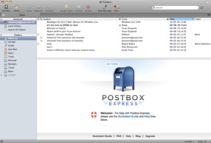 Postbox Express screen1