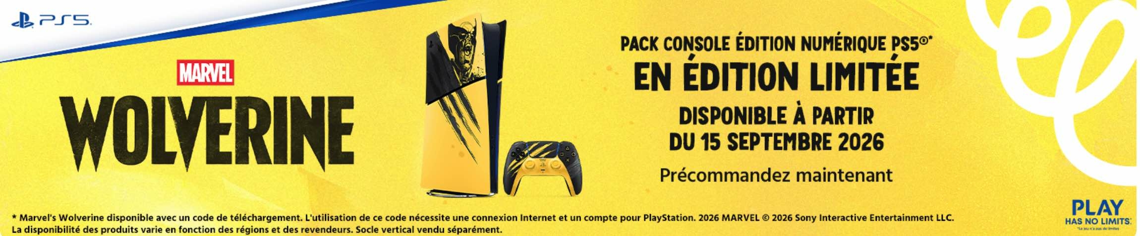 Bestellen Sie PS5 Digital Limited Edition Marvel's Wolverine Combat Yellow + Marvel's Wolverine vor 
