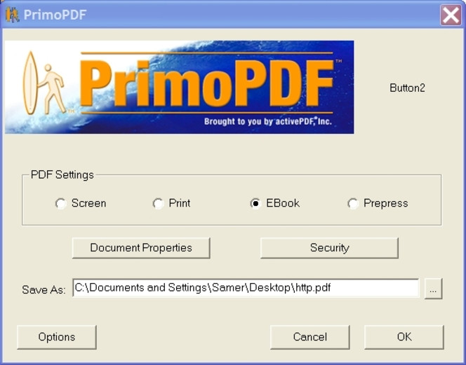 PrimoPDF screen 2