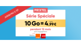 Forfait mobile sans engagement Prixtel 10 Go à partir de 4,99€ pendant 1 an