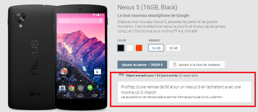 Promo Nexus 5