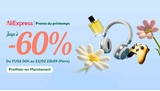 AliExpress : jusqu'à -60% pour la Promo de Printemps (SSD Crucial 1To à 59€, station AllPowers R1500 à 476€..)