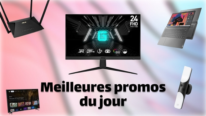 Promos - ecran gaming MSI - Routeur wifi Asus RT-AX53U - camera securite exterieur