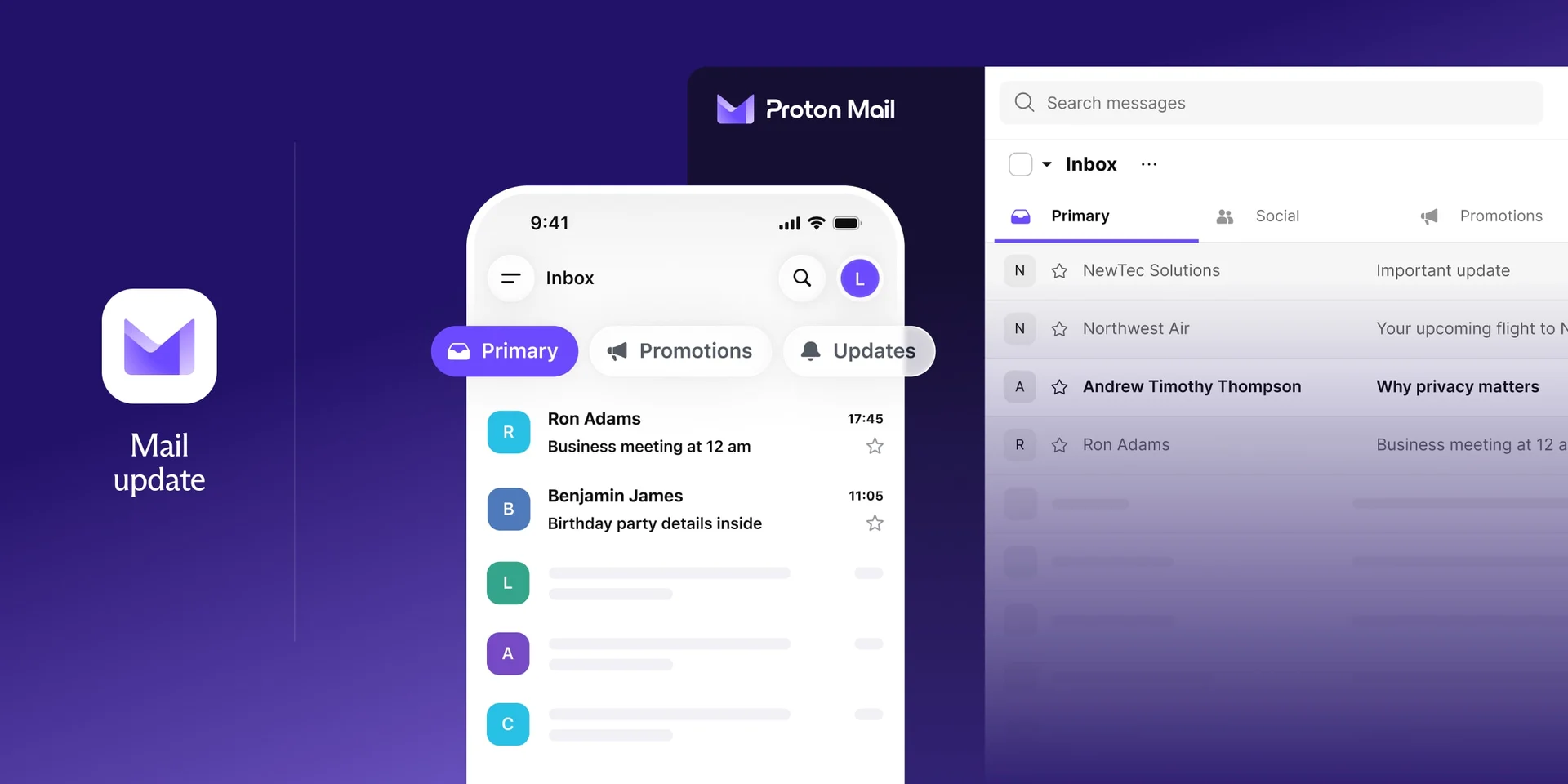 Proton Mail tri automatique