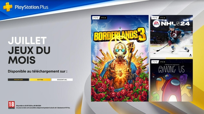 PS Plus Juillet 2024