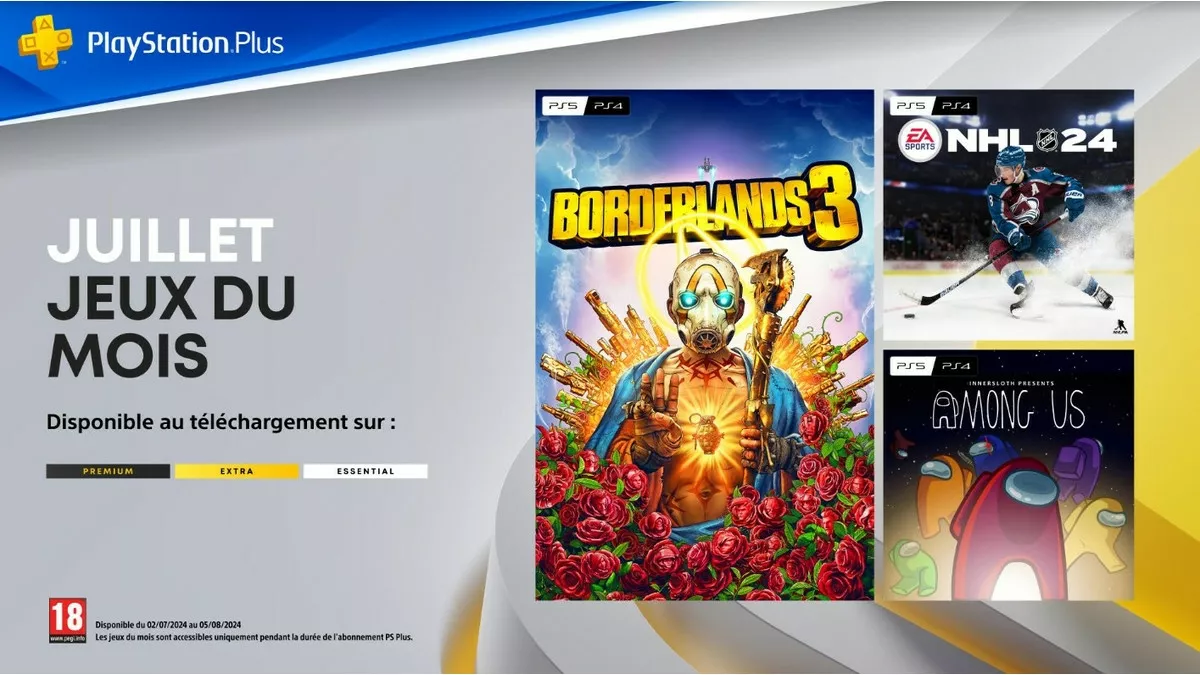 PlayStation Plus les jeux de juillet 2024