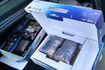PS4 console sacs cailloux