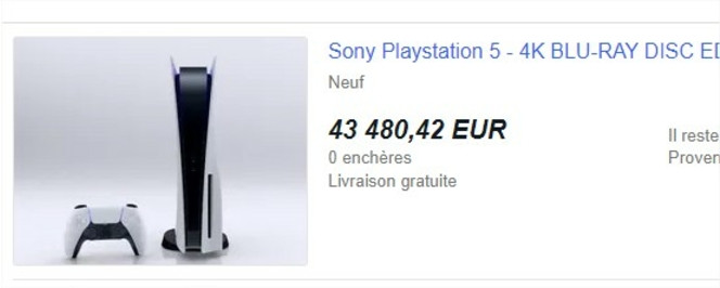 PlayStation 5 : la spÃ©culation fait rage sur les sites de revente