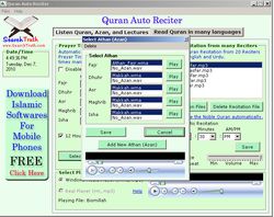 Quran Auto Reciter screen