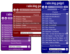 Radio Blog Gadget screen2