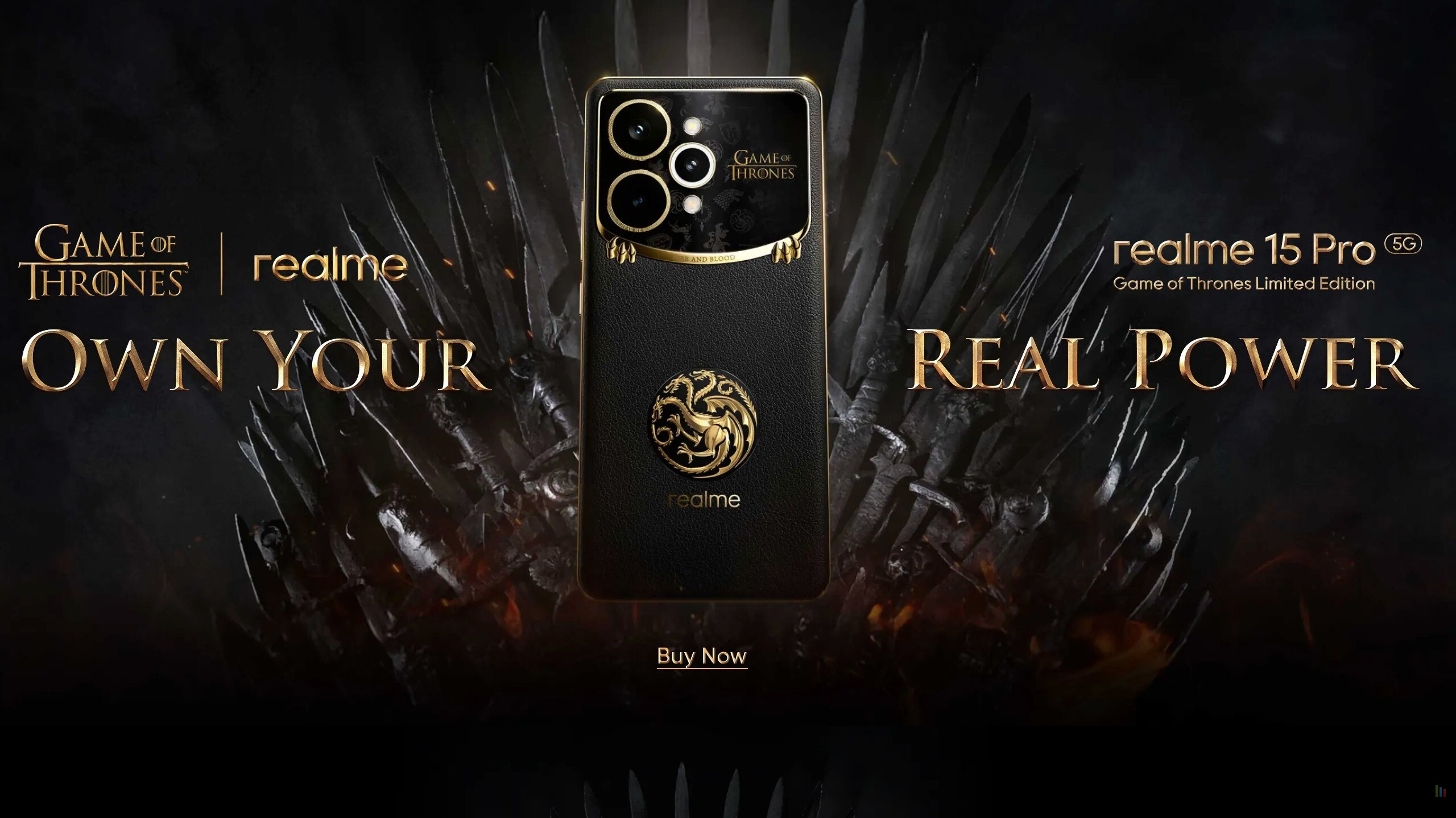 Realme dévoile un smartphone Game of Thrones qui change de couleur avec la chaleur