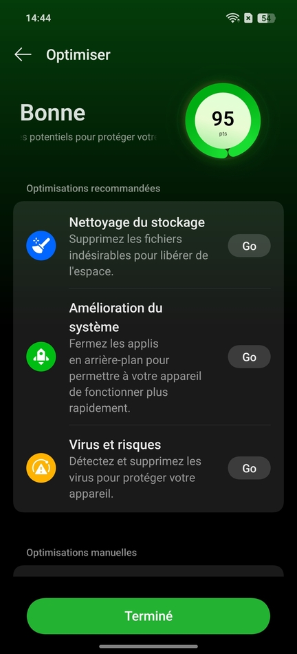 realme GT 7 gestionnaire