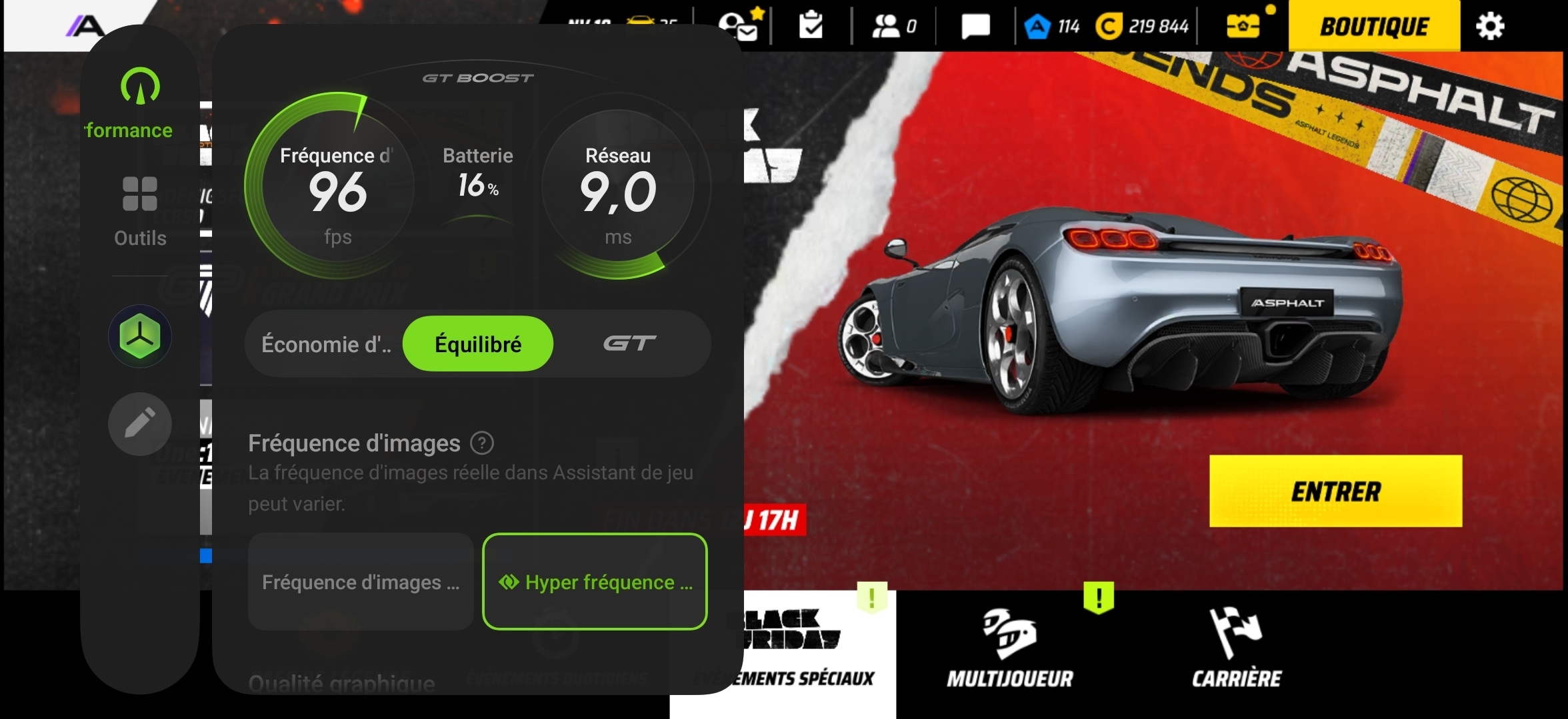 realme GT 8 Pro interface in-game