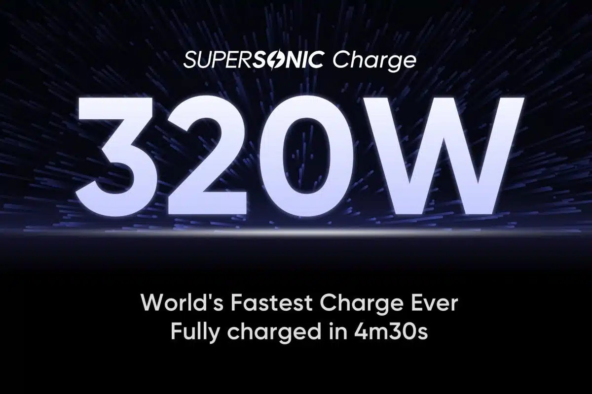 Realme recharge rapide 320W