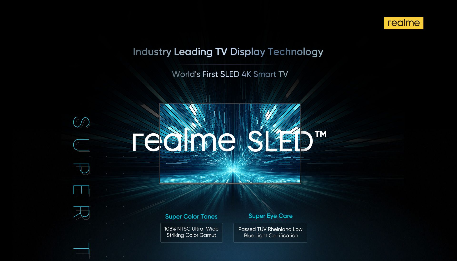 Realme (OPPO) annonce le premier téléviseur à technologie SLED