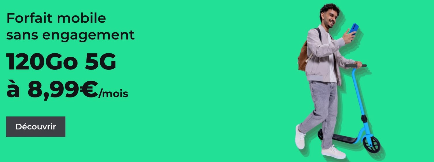 RED by SFR 120 Go 5G 8,99 â¬:mois