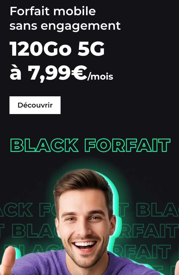 RED by SFR 120 Go 5G - Black Friday