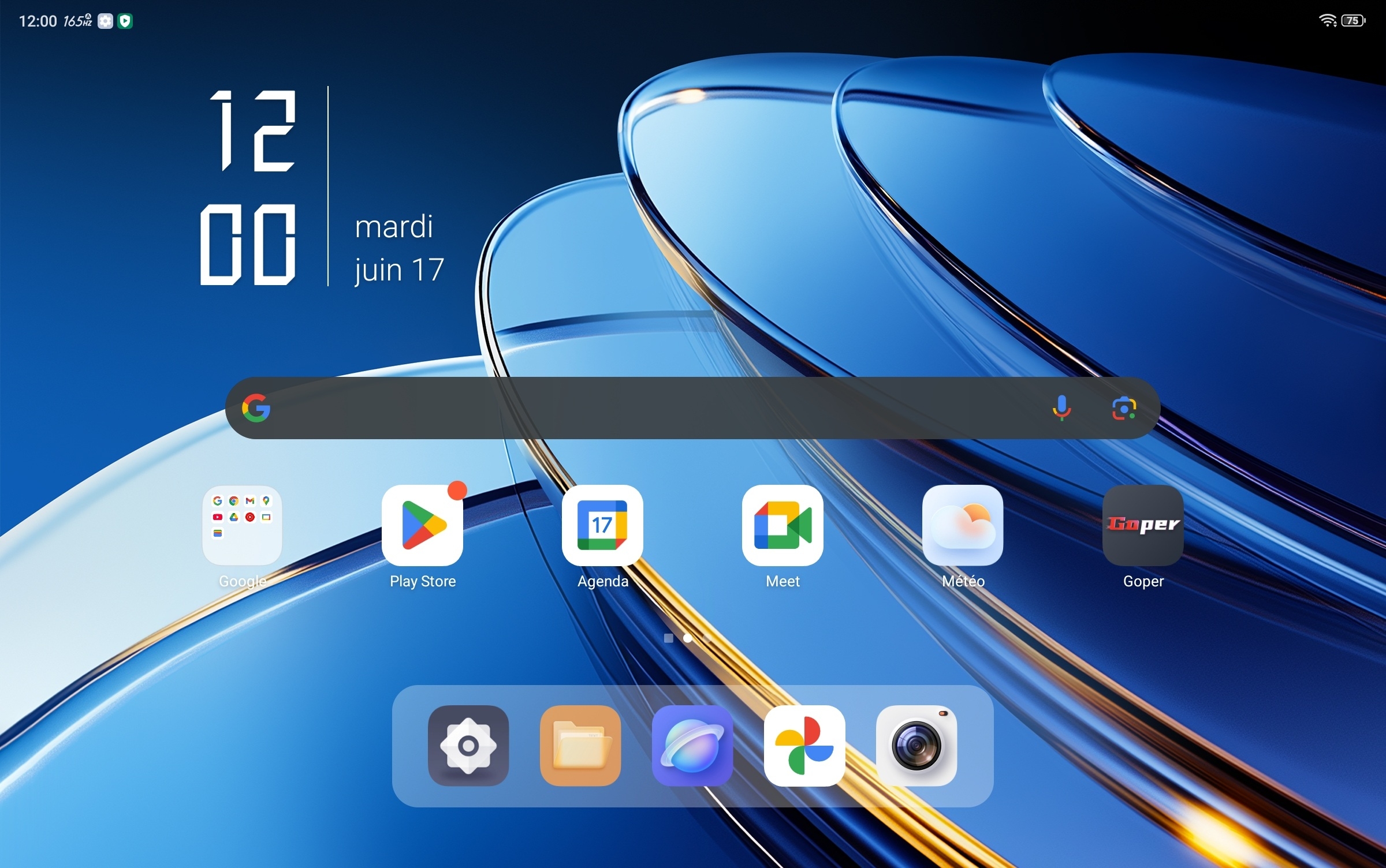 Redmagic Astra Gaming Tablet ecran accueil