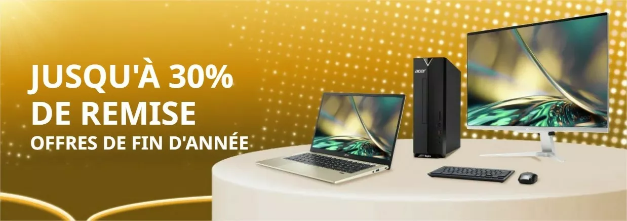 Déstockage chez Acer : Jusqu'à 400 € de remise sur votre ordinateur portable  !