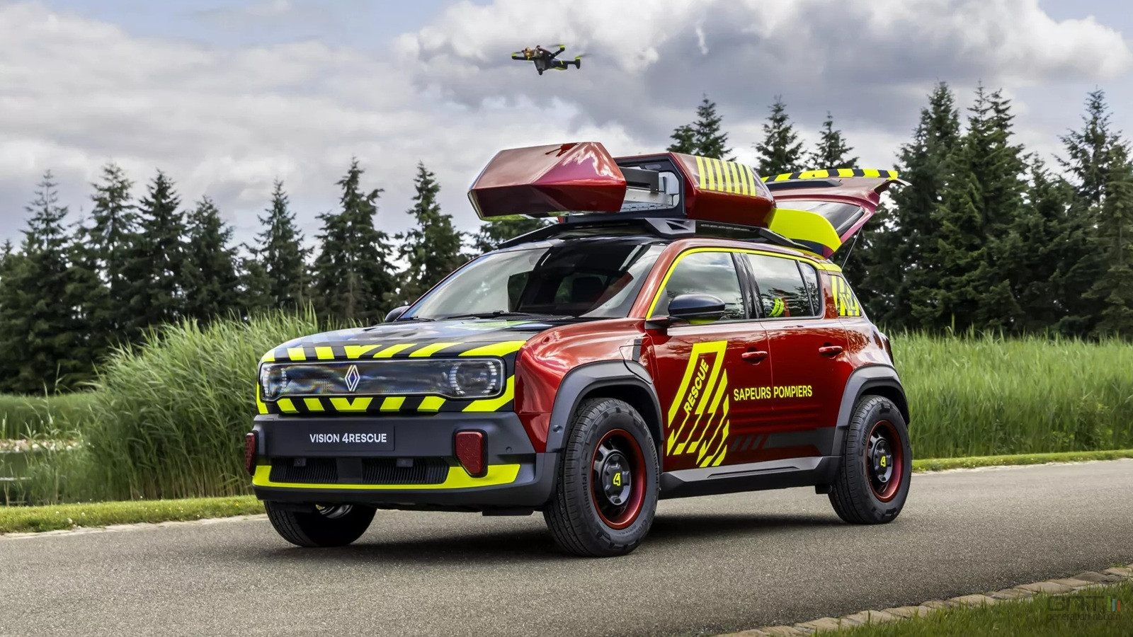 Renault Vision 4rescue : le concept high-tech au look pompier pour le salon Vivatech