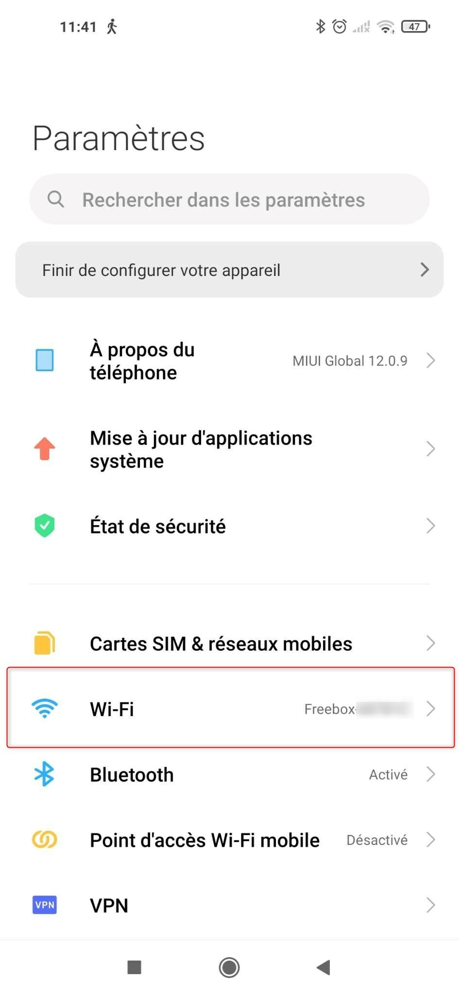 reseau wifi android 2
