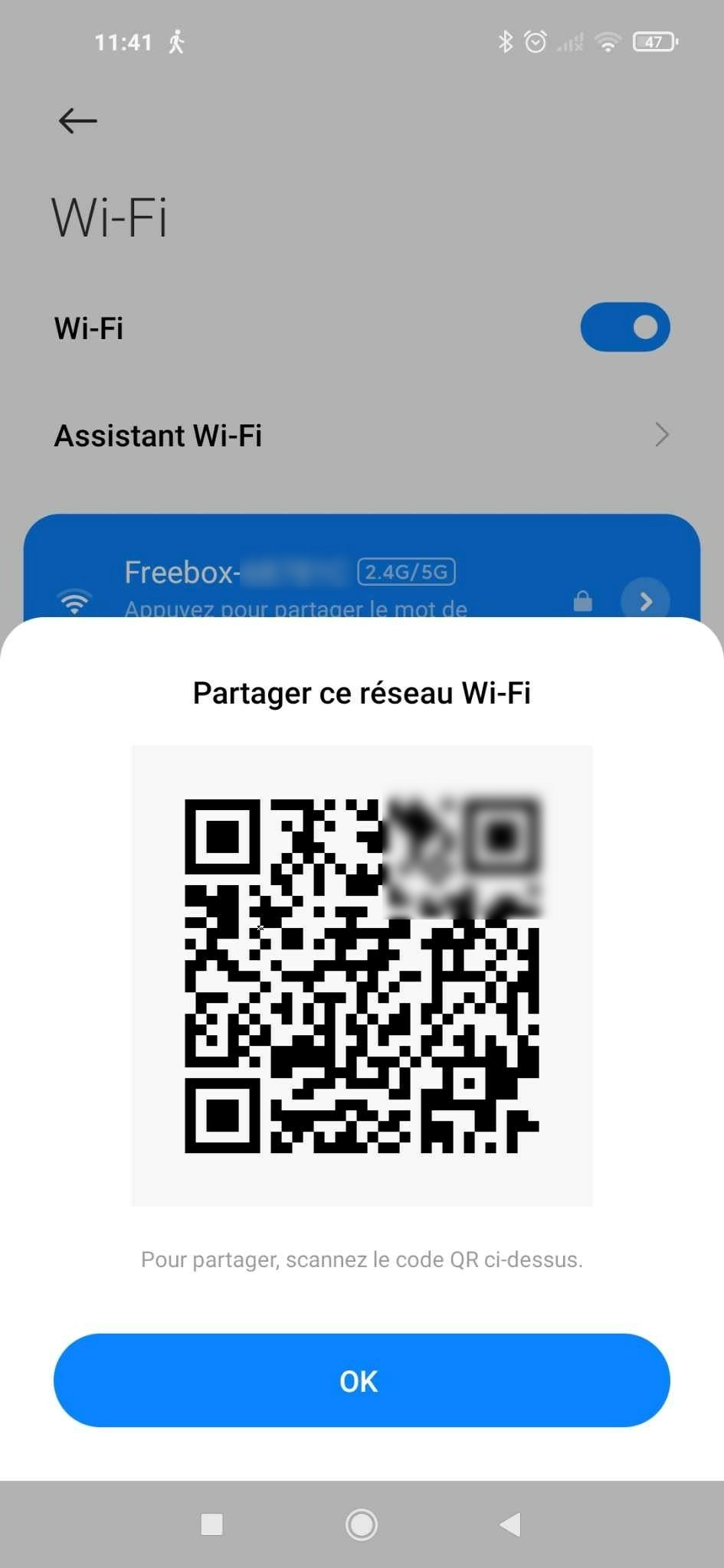 reseau wifi android