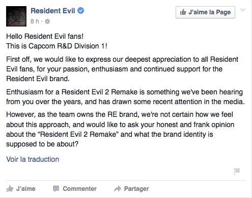 Resident Evil 2 Remake Capcom