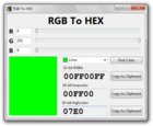 RGBtoHEX : trouver la valeur RGB d’une couleur
