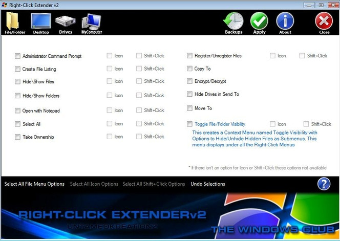 Right-Click Extender files