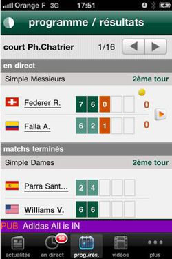 Roland Garros 2011 iPhone 02