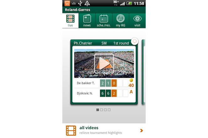 Roland Garros 2012 Android 1