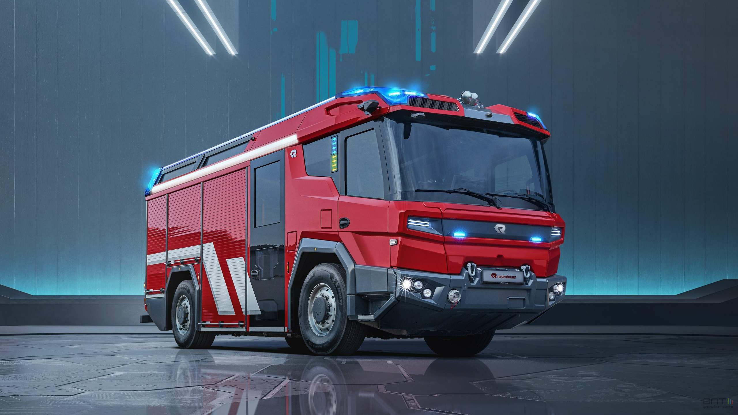 Les pompiers allemands testent le camion électrique et sont conquis