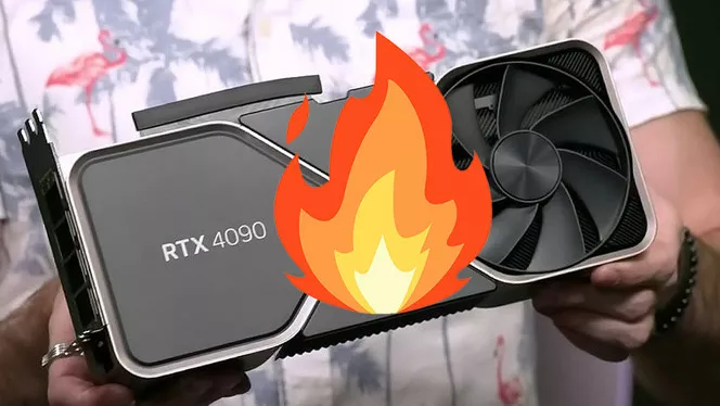 RTX 4090 burning