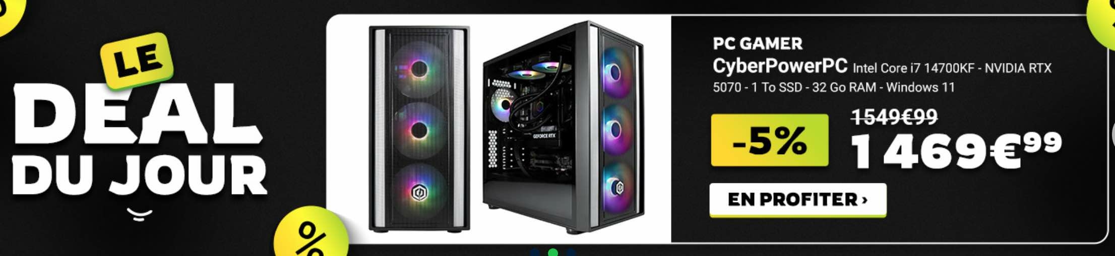 Rue du Commerce - promo PC gamer CyberPowerPC