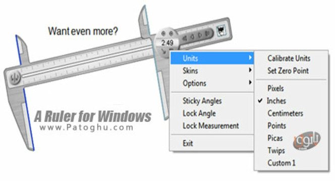 A Ruler for Windows screen1