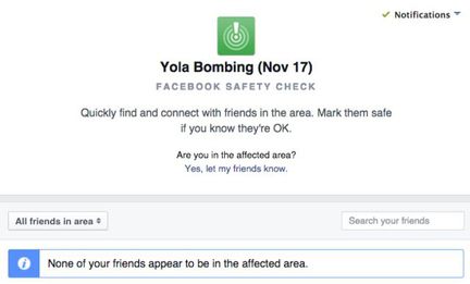 Safety Check Facebook Nigeria.