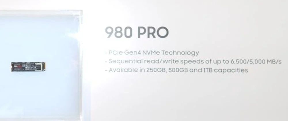 Samsung 980 Pro : le premier SSD NVMe PCIe 4.0 en approche