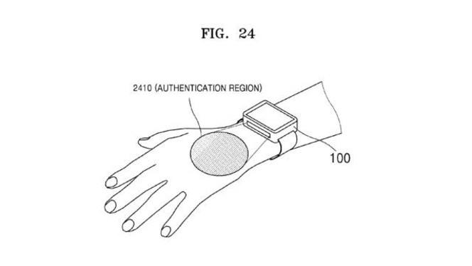 Samsung brevet biometrie veine