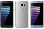 Samsung Galaxy Note 7 coloris.